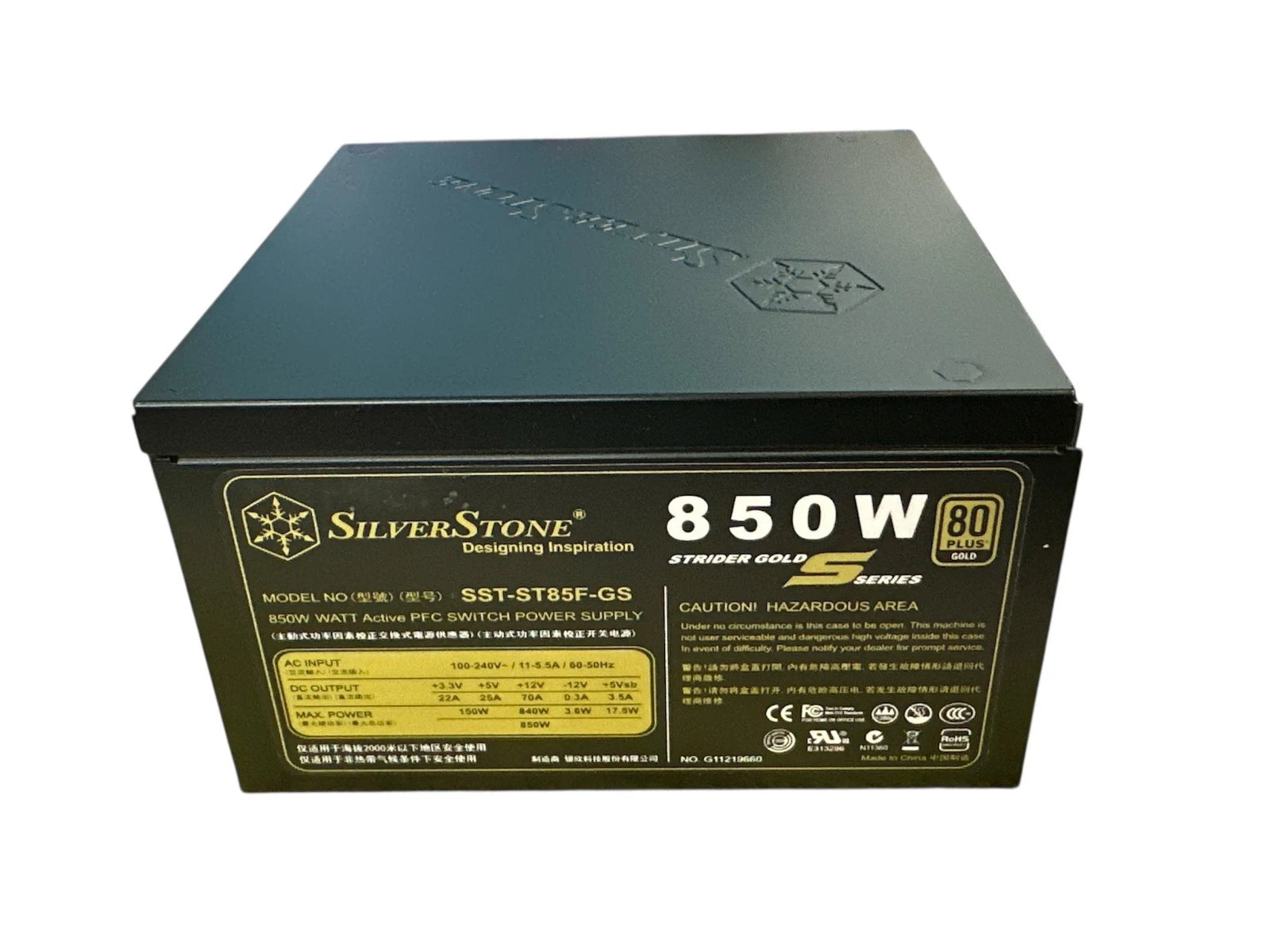 Silverstone Tek Strider Gold S Series 850W ATX12V/EPS12V 80+ Gold Full Modular-1