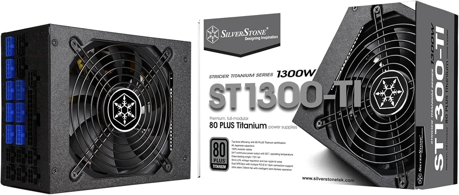 Silverstone 1300W ATX PSW SST-ST1300-TI Strider Titanium Series 80 PLUS Titanium-1