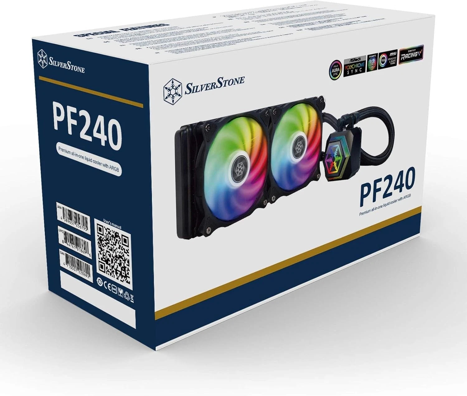 SILVERSTONE SST-PF240-ARGB-V2 240mm, Premium All-in-One Liquid Cooler with ARGB-6