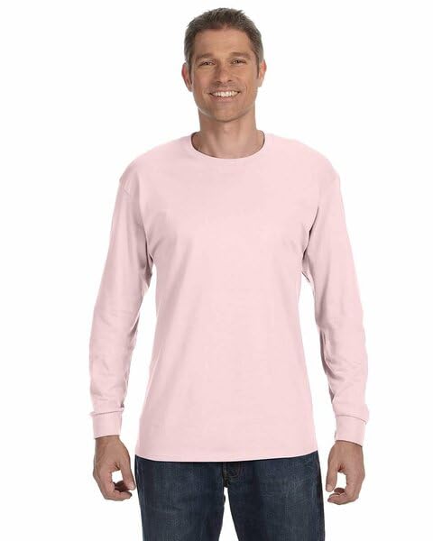 Jerzees Mens Dri-Power Cotton Blend Long Sleeve Tees, Moisture Wicking, Odor Protection, UPF 30+, Sizes S-3x-13