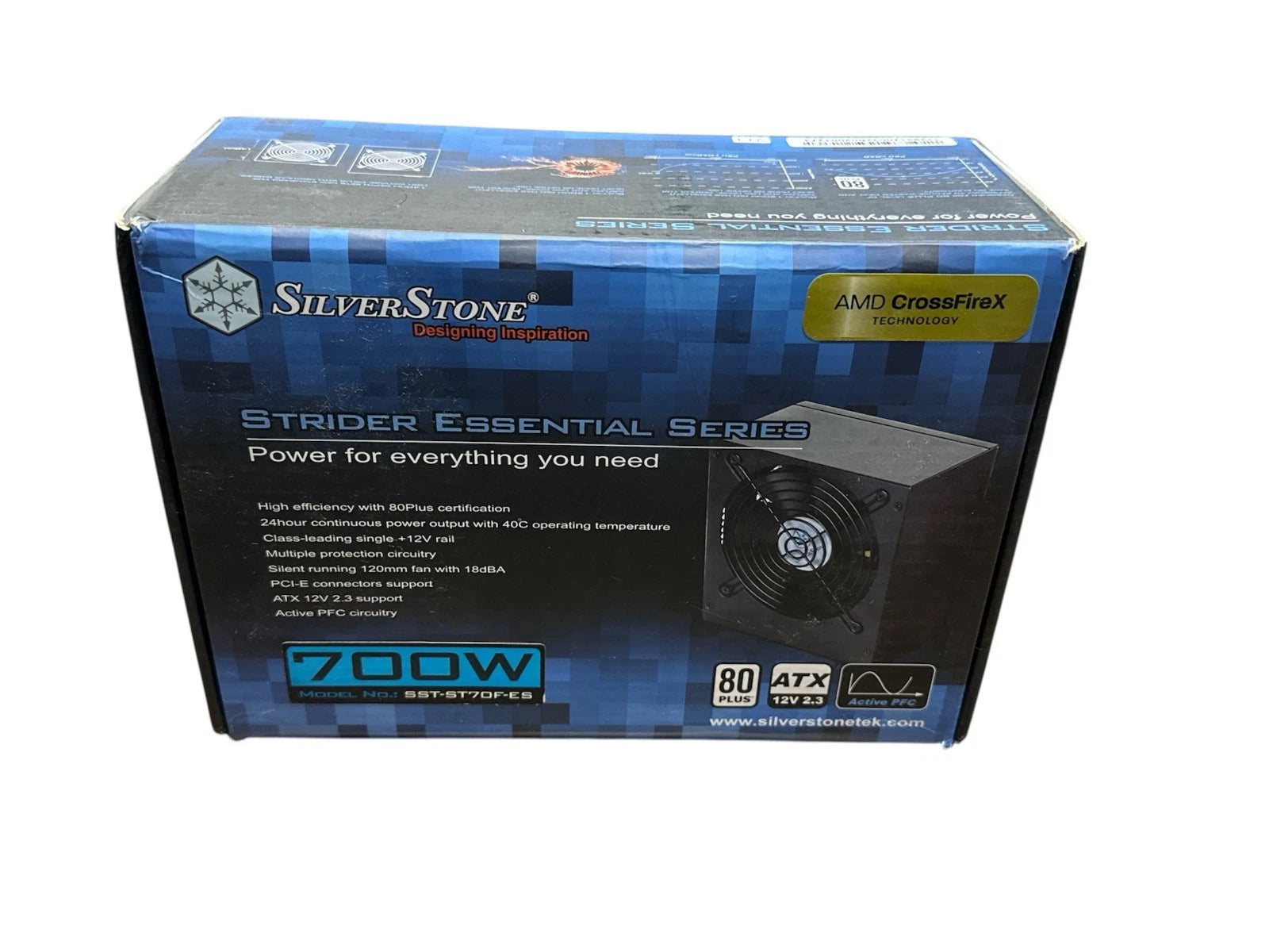 Silverstone 700W Single +12V Rail ATX 12V v2.3 80 Plus Certified Active PFC PSU-7
