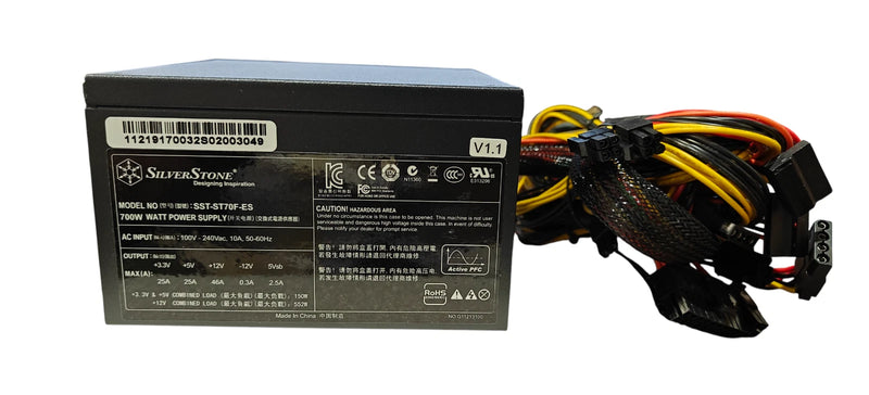 Silverstone 700W Single +12V Rail ATX 12V v2.3 80 Plus Certified Active PFC PSU-3