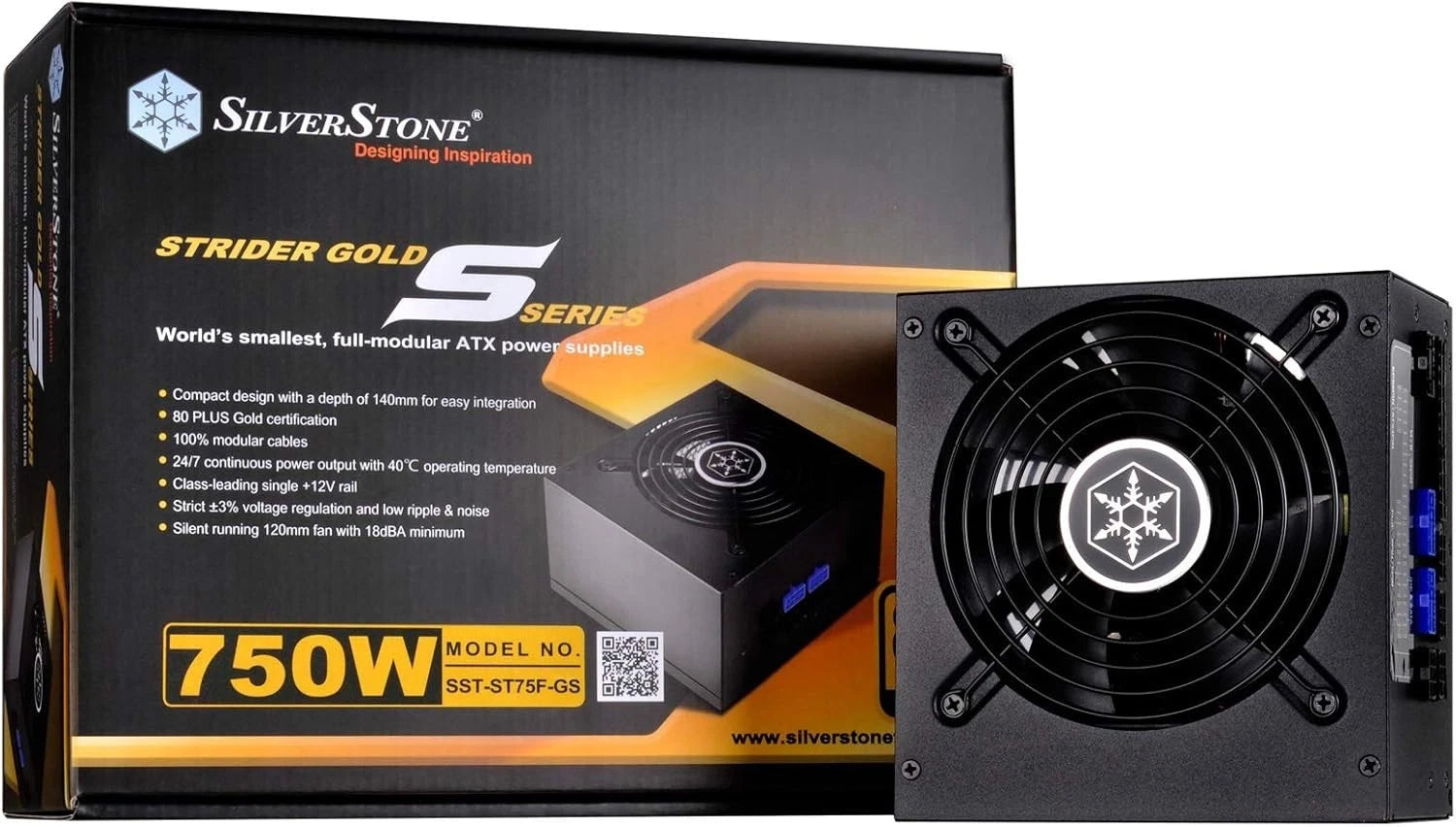 Silverstone Tek Strider Gold S Series 750W 80 Plus Gold Modular (only) ST75F-GS-1