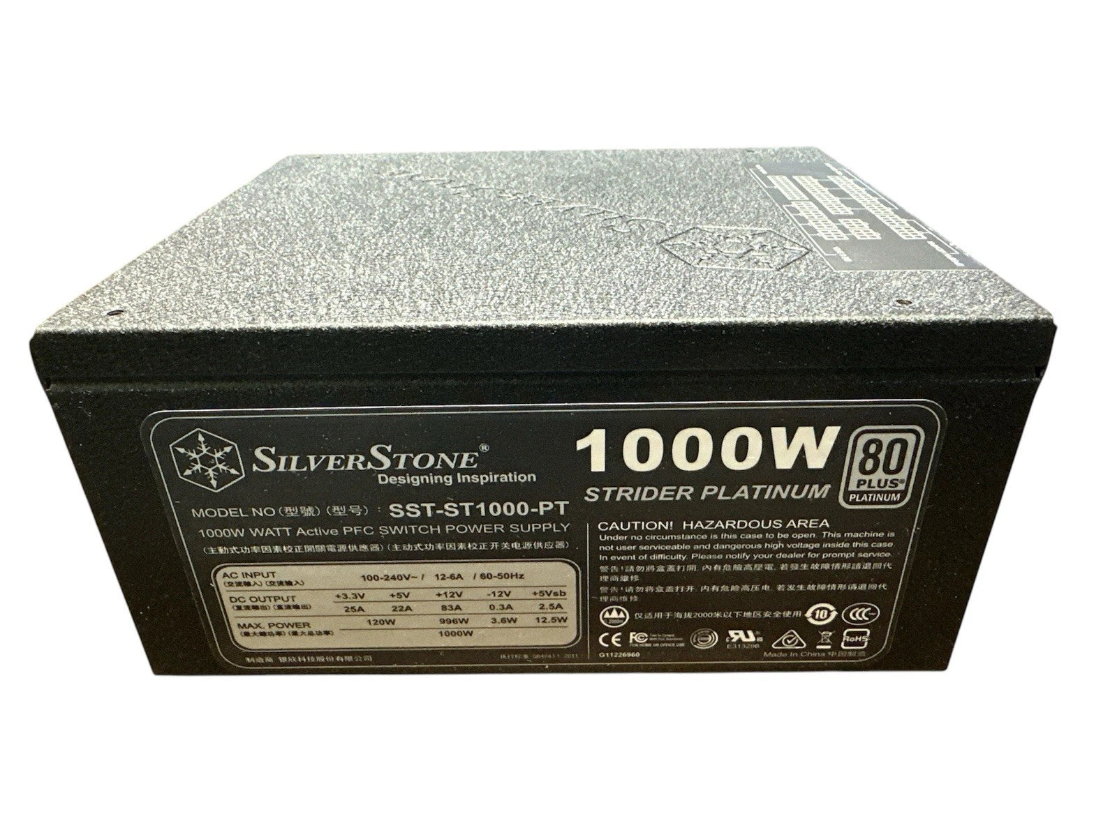Silverstone SST-ST1000-PT Strider Platinum 1000W 80 Plus Platinum Power Supply-2