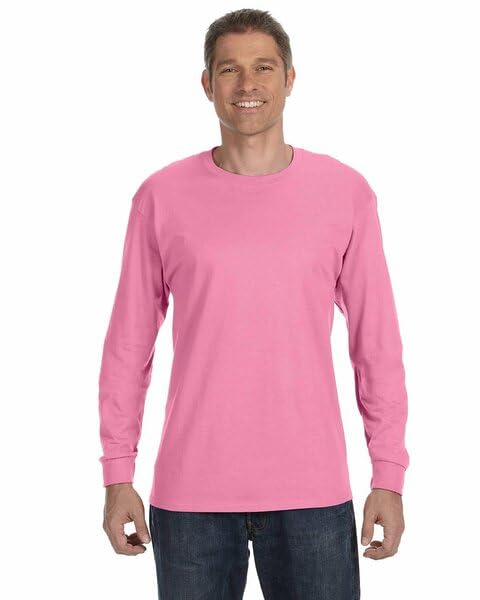 Jerzees Mens Dri-Power Cotton Blend Long Sleeve Tees, Moisture Wicking, Odor Protection, UPF 30+, Sizes S-3x-16