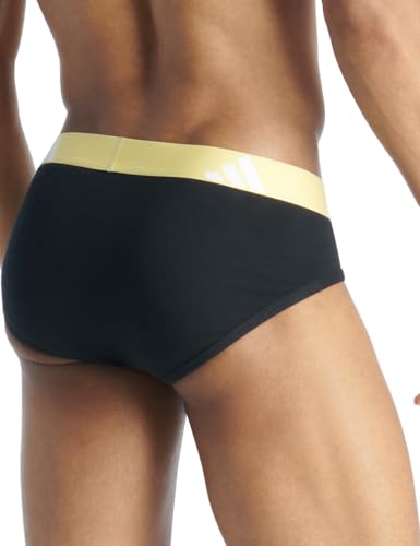 adidas mens Performance Stretch Cotton Brief Underwear (3-pack) Designed for Active Comfort and All Day Wear.-54