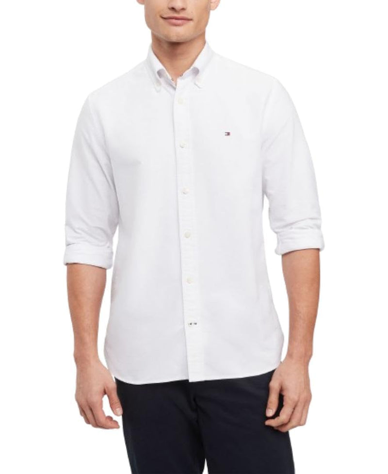 Tommy Hilfiger Mens Long Sleeve Button Down Oxford Shirt in Regular Fit-11