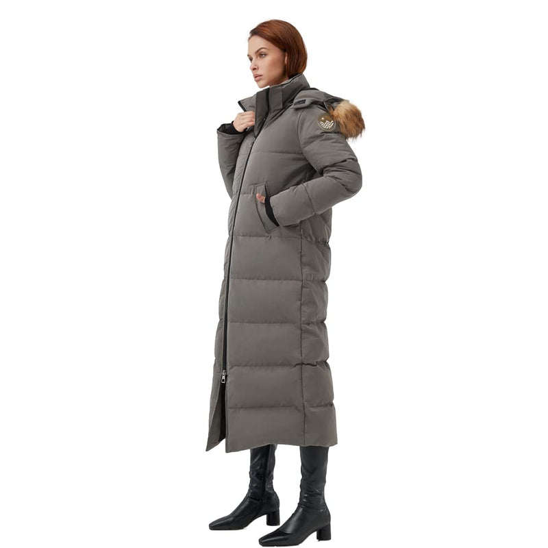 Fitouch Women's Waukee Long Down Coat Parka Jacket | 750+ Fill Power | Full-Length-5