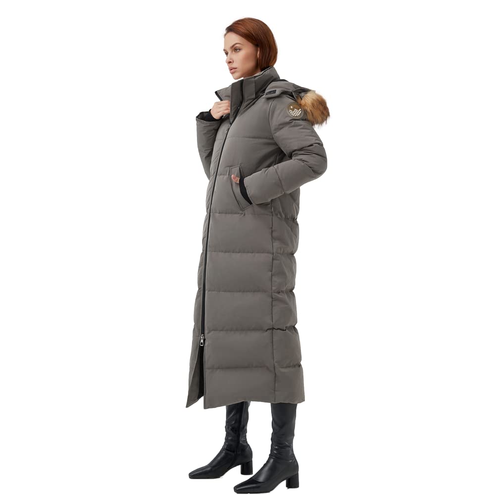 Fitouch Women's Waukee Long Down Coat Parka Jacket | 750+ Fill Power | Full-Length-30