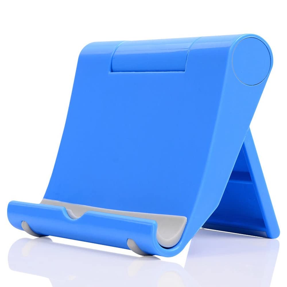 Cell Phone Stand for Desk Foldable Cell Phone Holder Desk Tablet Holder Mobile Phone Dock, Multi-Angle Universal Adjustable Tablet Dock Compatible with Most Cell Phones (Pink)