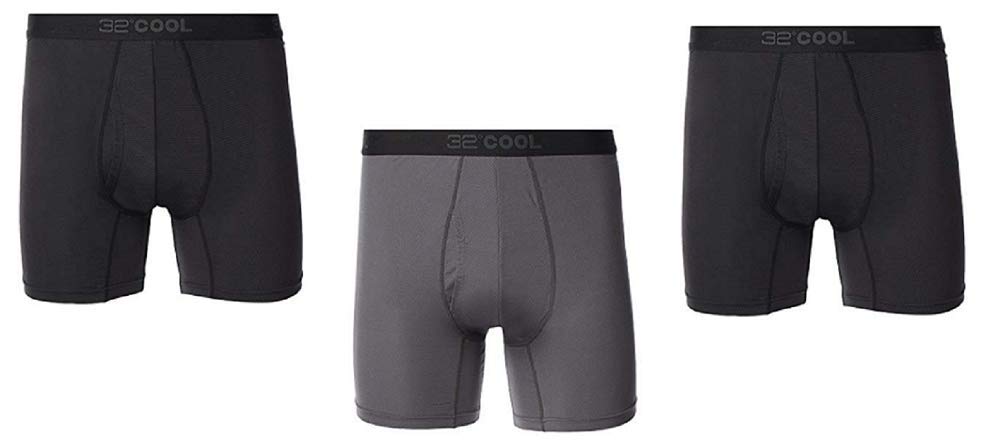 32 Degrees Mens 3 Pack Active Mesh Boxer Brief-3