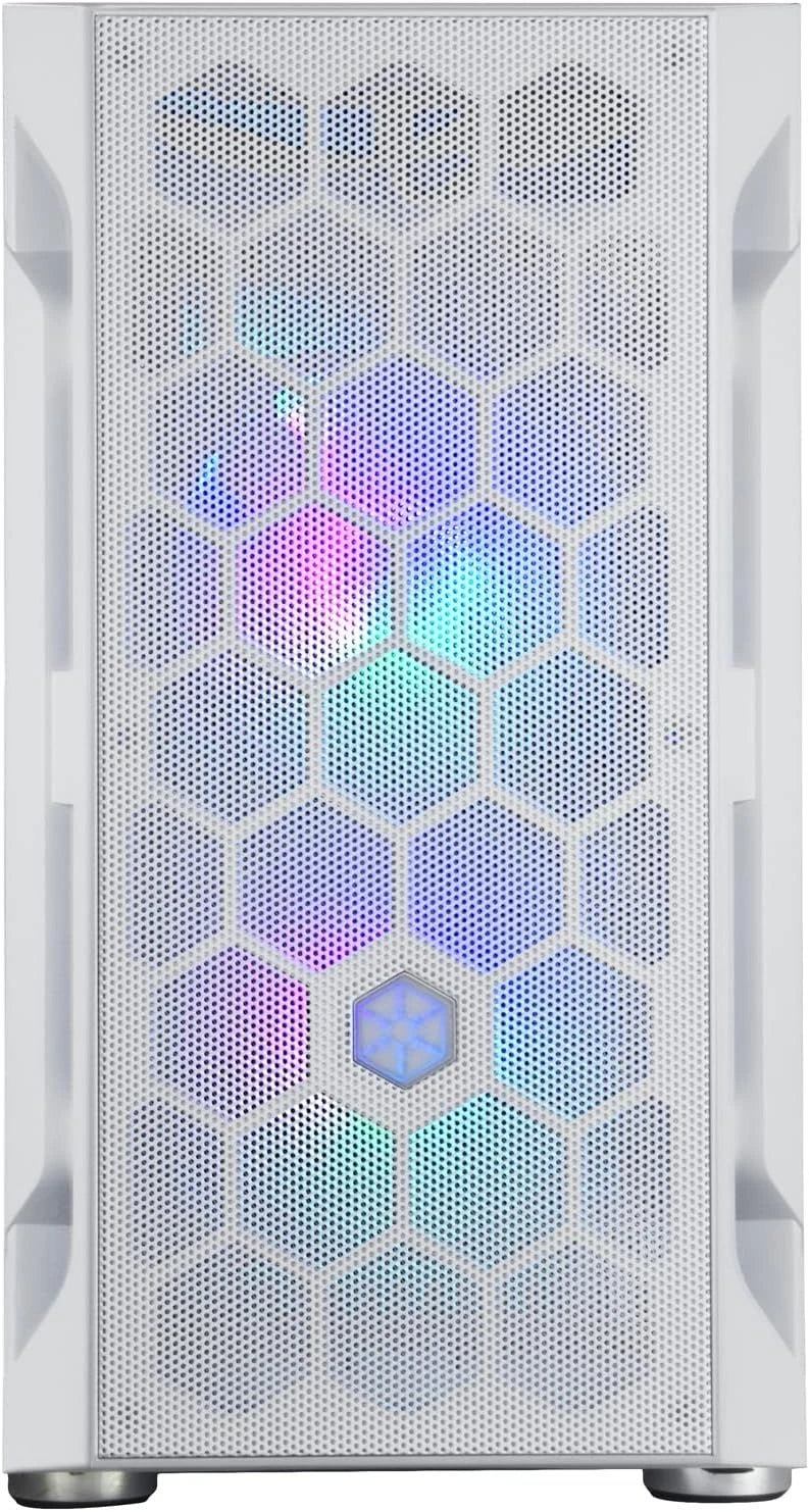 SilverStone FARA H1M PRO White Micro-ATX Tower case W/ Glass and Three ARGB Fans-2