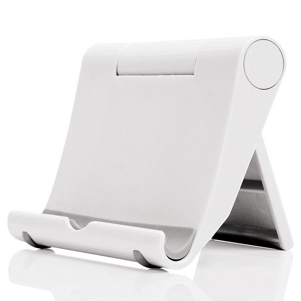 Cell Phone Stand for Desk Foldable Cell Phone Holder Desk Tablet Holder Mobile Phone Dock, Multi-Angle Universal Adjustable Tablet Dock Compatible with Most Cell Phones (Pink)