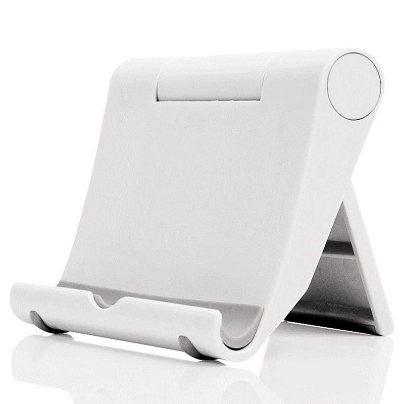 Cell Phone Stand for Desk Foldable Cell Phone Holder Desk Tablet Holder Mobile Phone Dock, Multi-Angle Universal Adjustable Tablet Dock Compatible with Most Cell Phones (Pink)