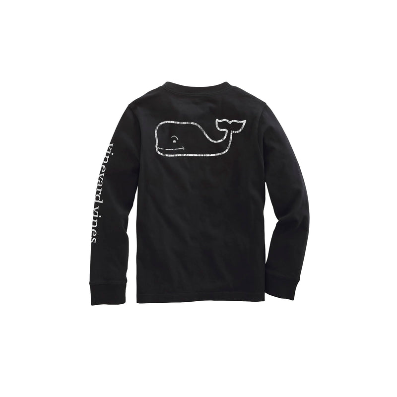 vineyard vines Boys Long Sleeve Vintage Whale Pocket T-Shirt