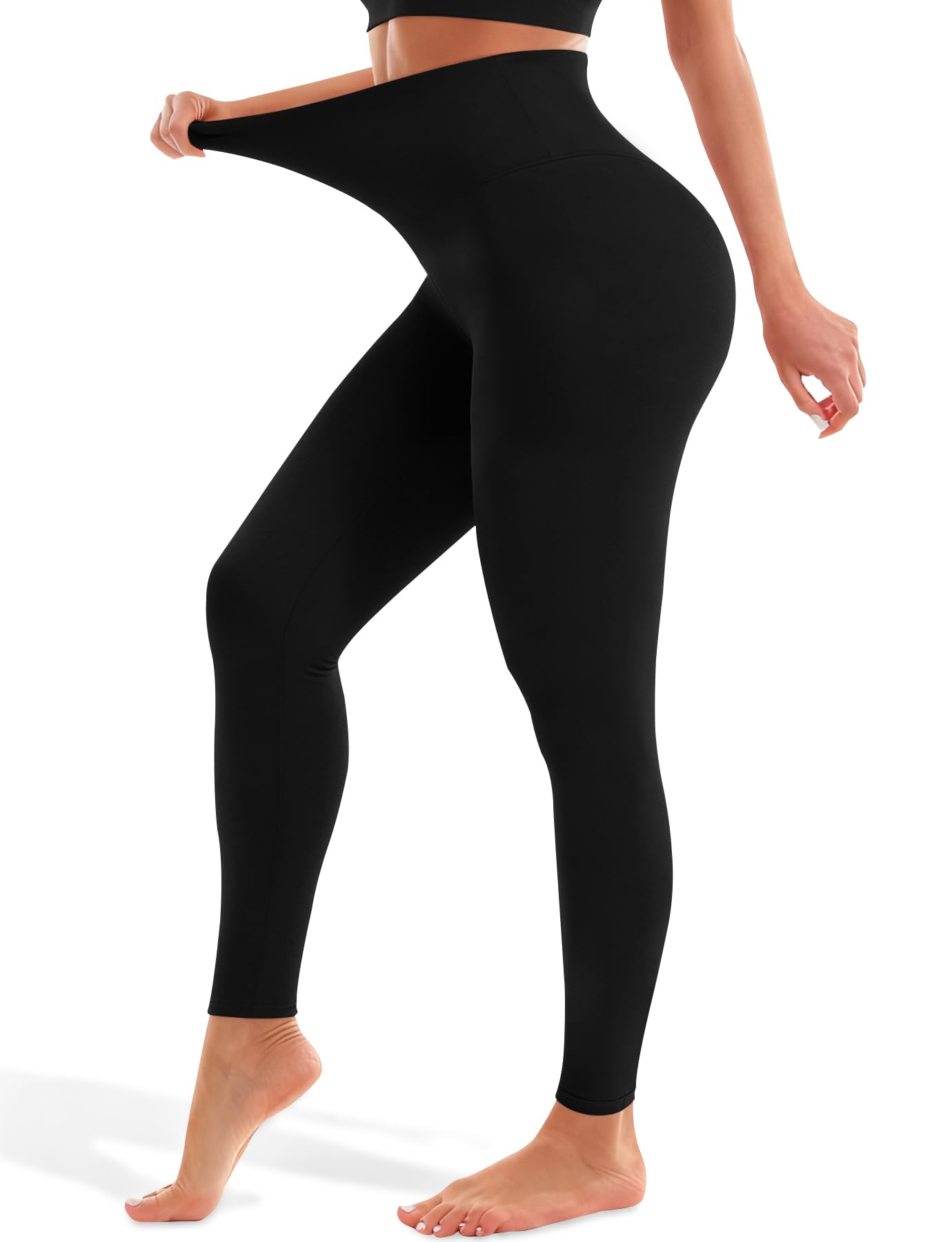 Blue Breath Leggings for Women - High Waisted Yoga Pants Tummy Control Full Length Buttery Soft for Workout Athletic