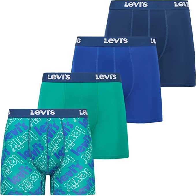 Levi's Mens Underwear Microfiber Boxer Brief for Men Ultra Soft 4 Pack-14