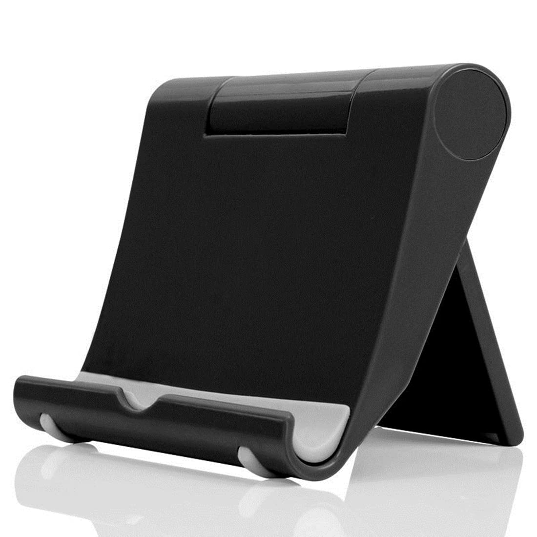 Cell Phone Stand for Desk Foldable Cell Phone Holder Desk Tablet Holder Mobile Phone Dock, Multi-Angle Universal Adjustable Tablet Dock Compatible with Most Cell Phones (Pink)