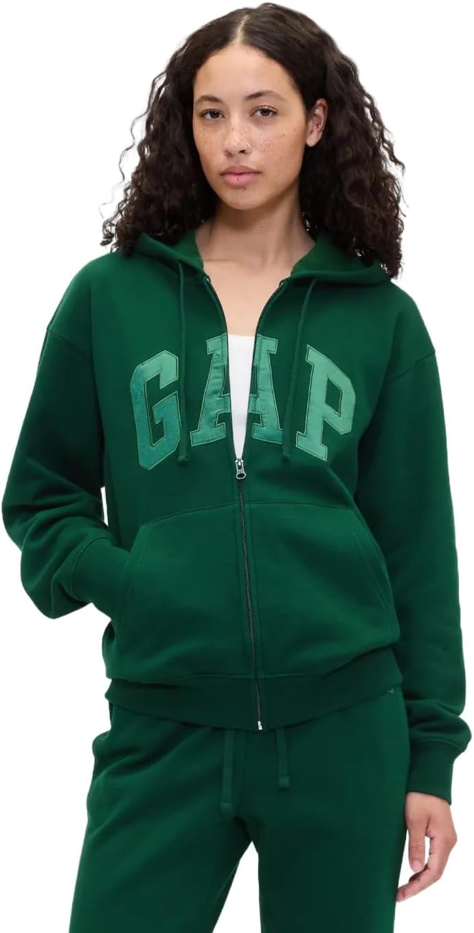 GAP womens Logo Hoodie Hooded Full Zip Sweatshirt-28