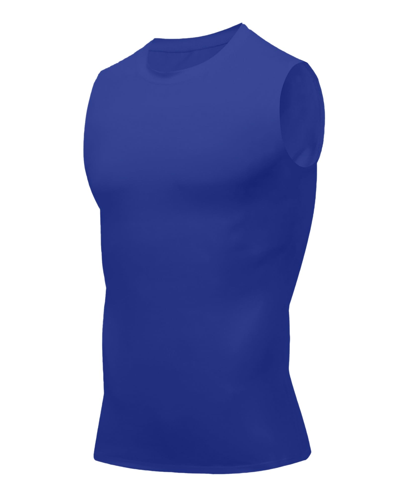 Compression Shirt Men Slimming Body Shaper Vest Crewneck Workout Shirts Tummy Control Undershirts-42
