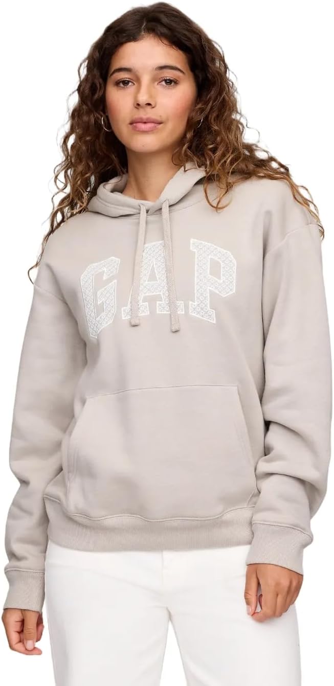 GAP Women's Logo Hoodie Hooded Pull-on Sweatshirt-11