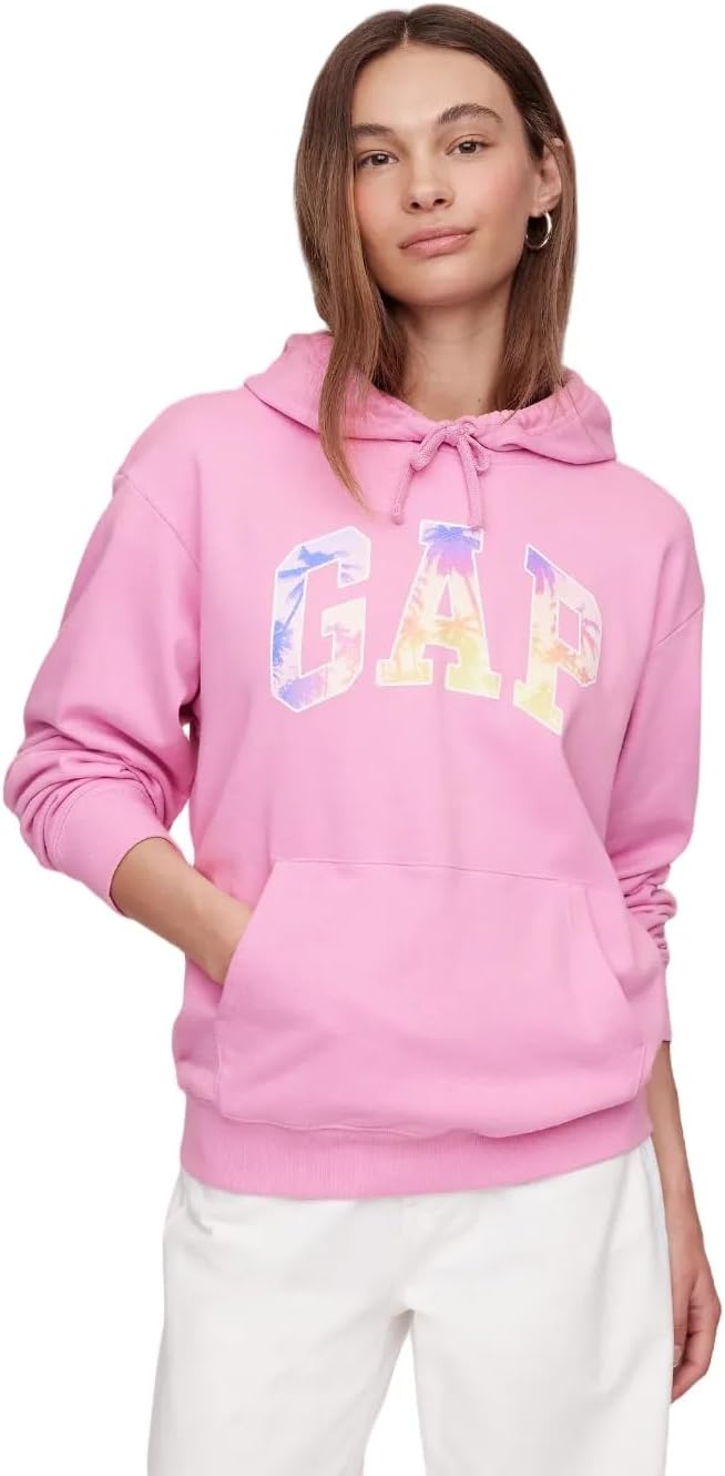 GAP Women's Logo Hoodie Hooded Pull-on Sweatshirt-7