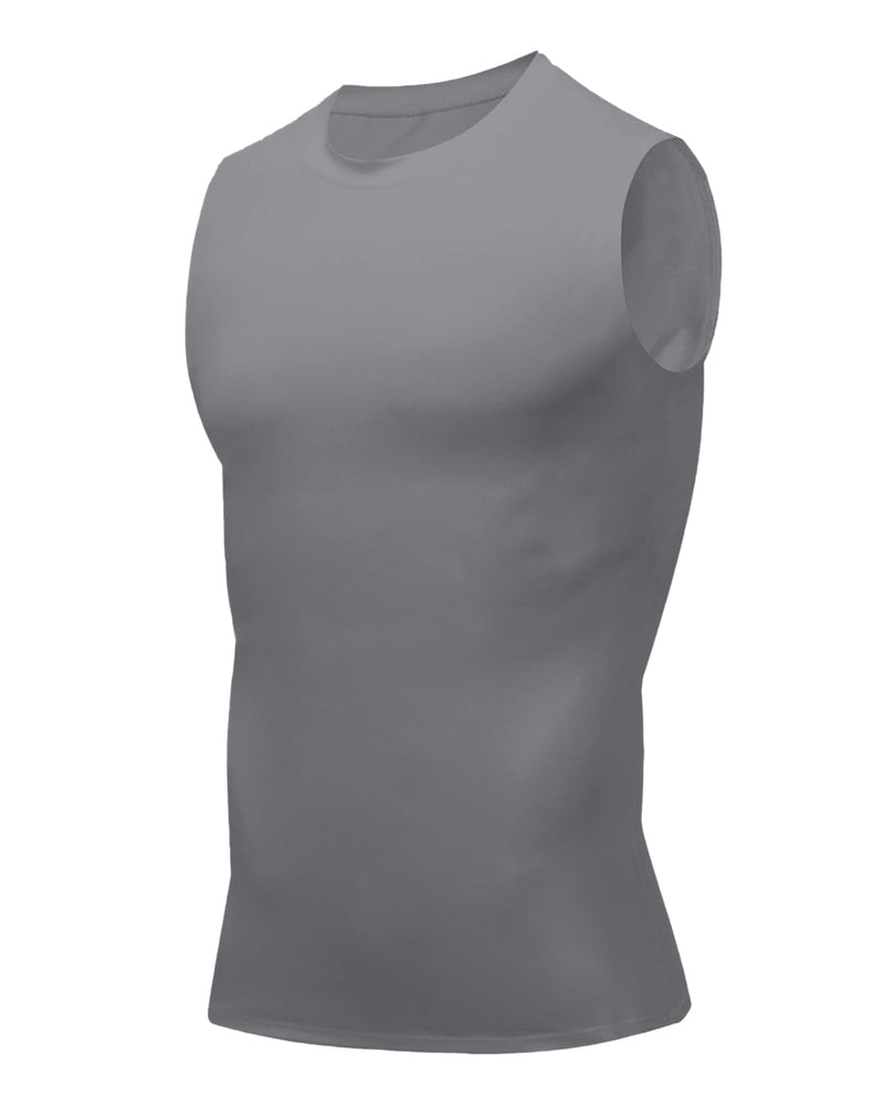 Compression Shirt Men Slimming Body Shaper Vest Crewneck Workout Shirts Tummy Control Undershirts-91