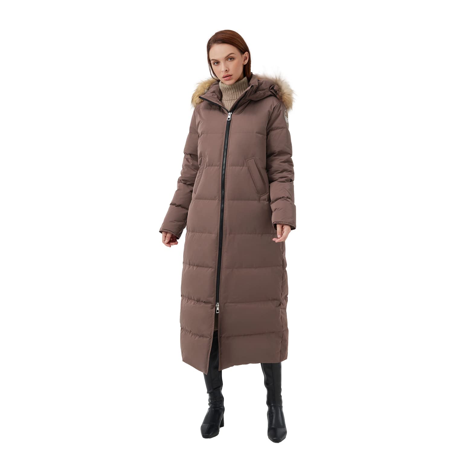 Fitouch Women's Waukee Long Down Coat Parka Jacket | 750+ Fill Power | Full-Length-32