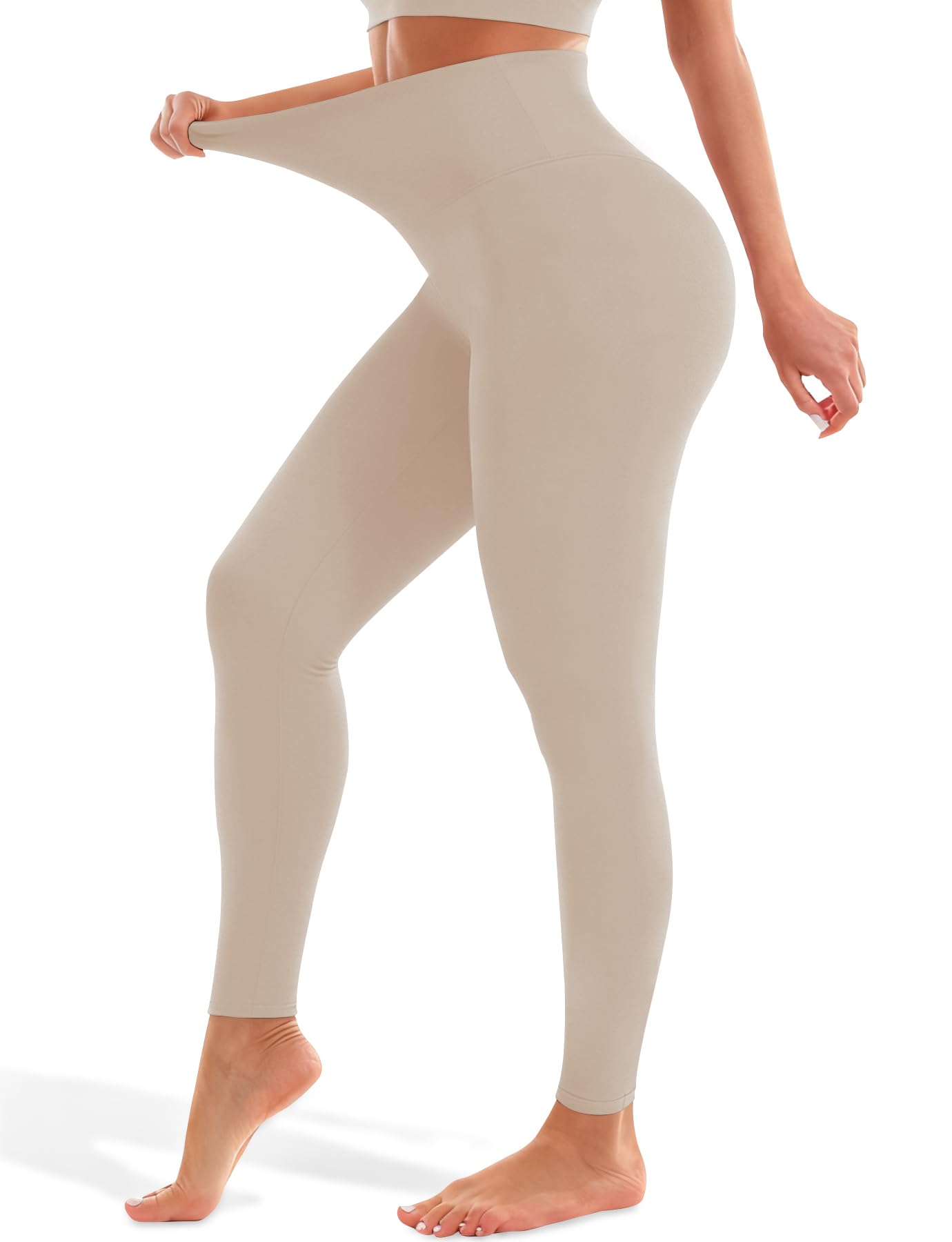 Blue Breath Leggings for Women - High Waisted Yoga Pants Tummy Control Full Length Buttery Soft for Workout Athletic
