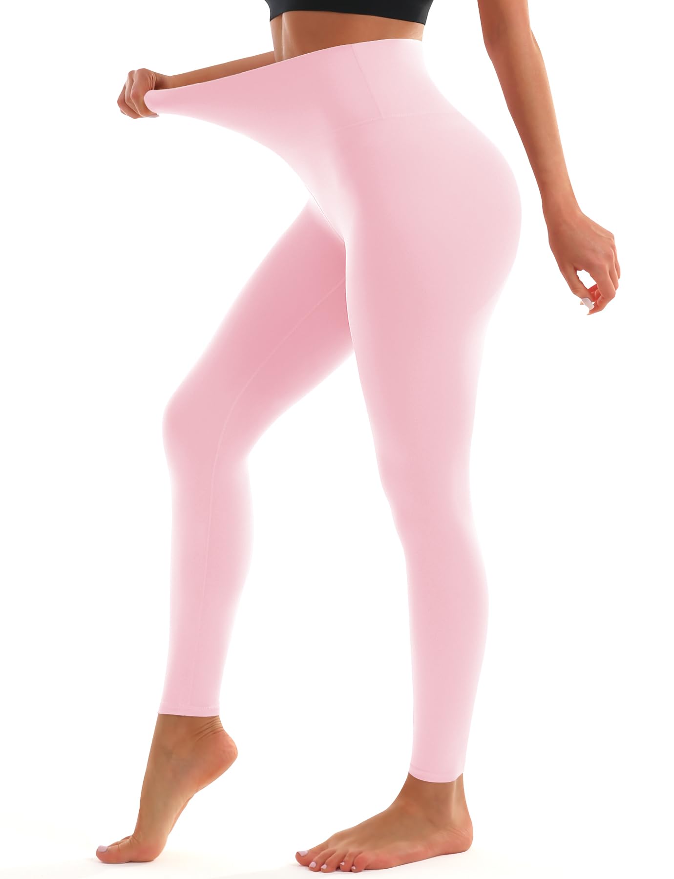 Blue Breath Leggings for Women - High Waisted Yoga Pants Tummy Control Full Length Buttery Soft for Workout Athletic