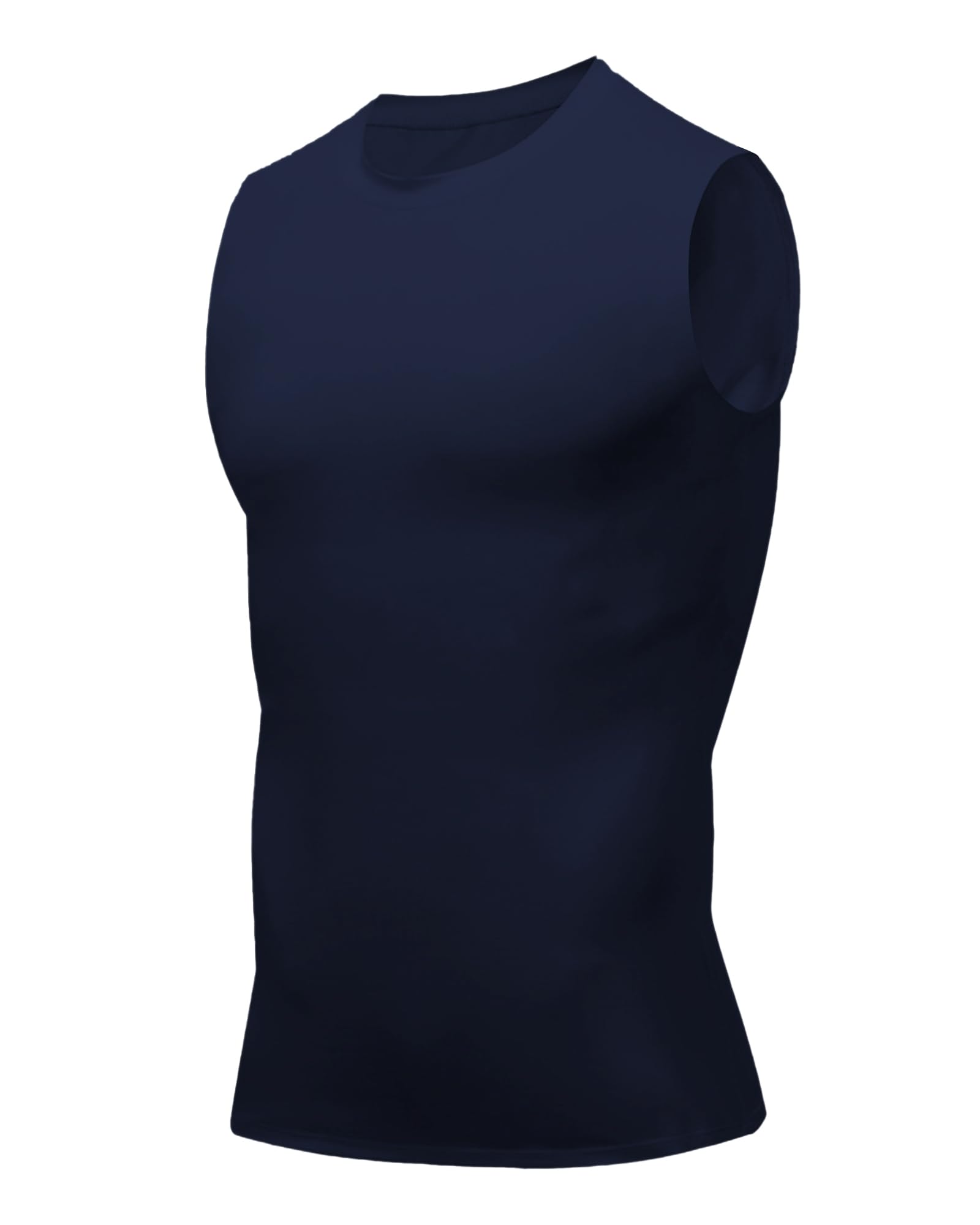 Compression Shirt Men Slimming Body Shaper Vest Crewneck Workout Shirts Tummy Control Undershirts-55