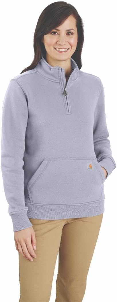 Carhartt Women's Relaxed Fit Midweight Quarter-Zip Mock-Neck Sweatshirt-22