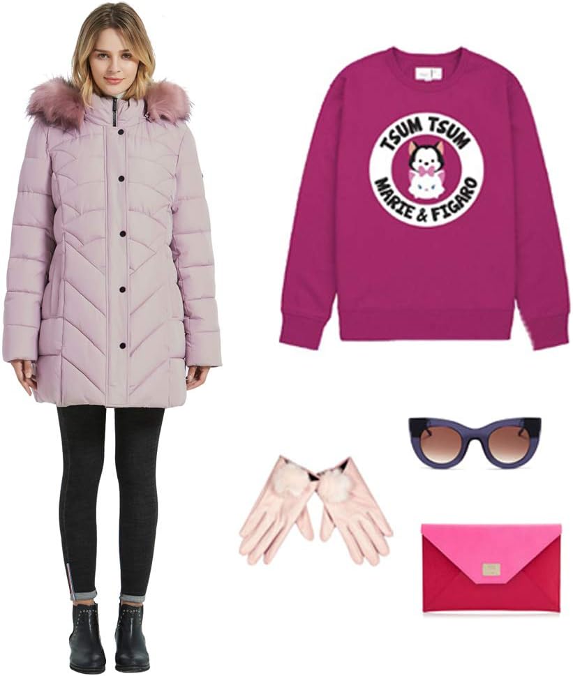 BINACL Women's Winter Warm Thicken Long Outwear Pockets Coat Parka Jacket XS-3XL-84