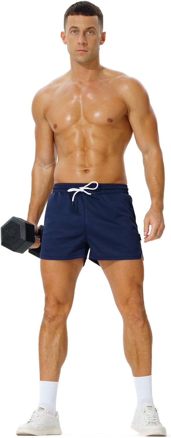 AIMPACT Mens Mesh Running Shorts 3 Inch Quick Dry Lightweight Gym Workout Athletic Shorts for Men with Pockets