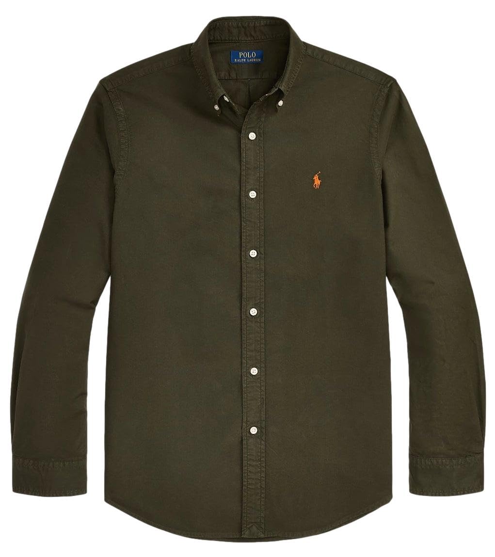POLO RALPH LAUREN Men's Classic Oxford Long Sleeve Sport Shirt-86