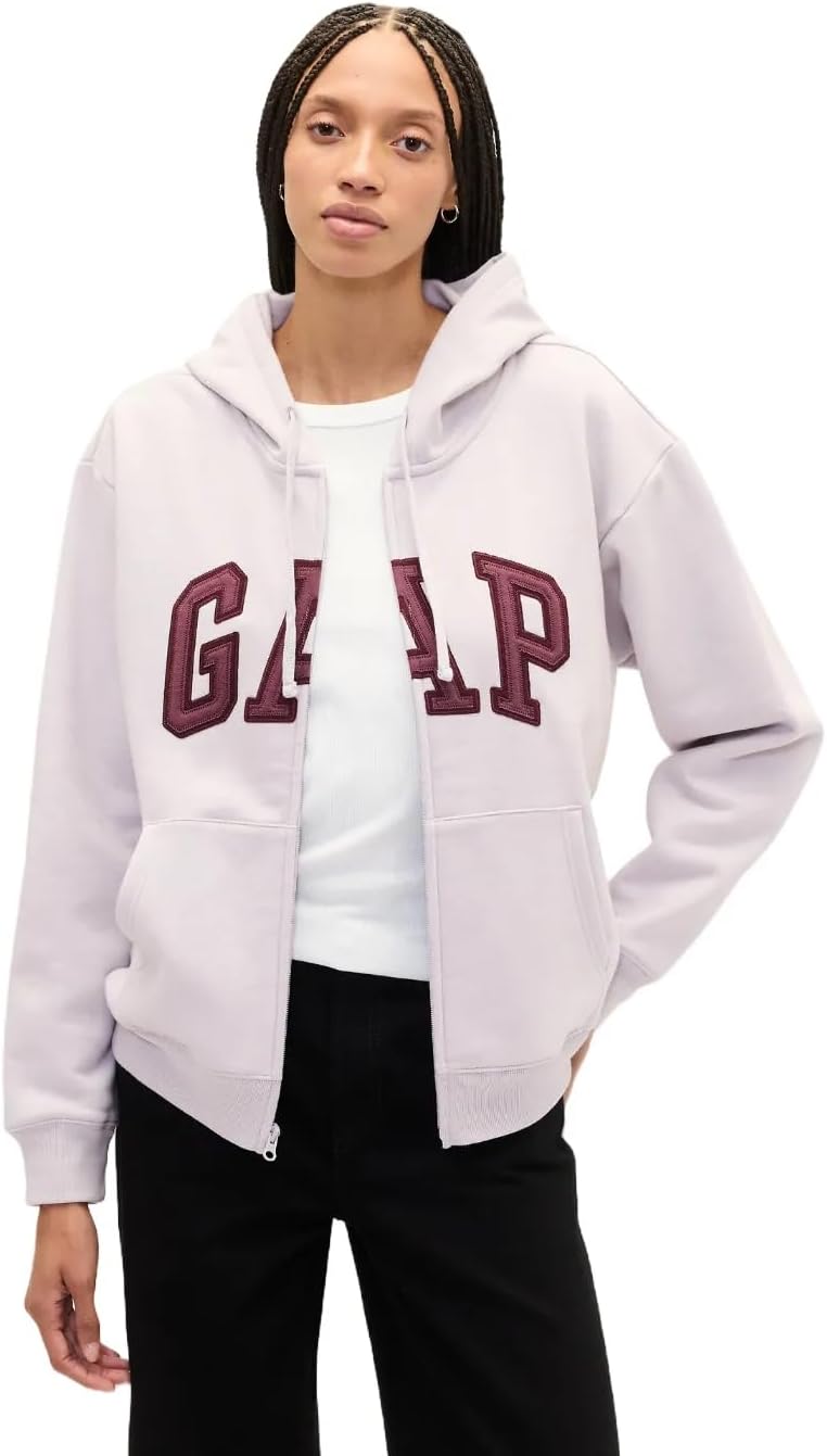 GAP womens Logo Hoodie Hooded Full Zip Sweatshirt-87