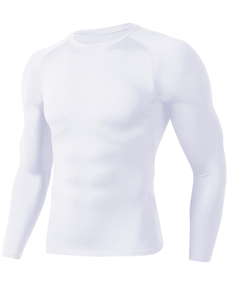 Compression Shirts for Men - Long Sleeve Black Workout Base Layer Athletic Gym Tops Quick Dry Running Undershirts-10