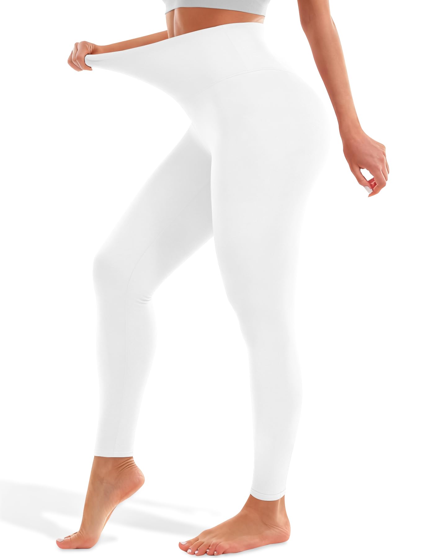 Blue Breath Leggings for Women - High Waisted Yoga Pants Tummy Control Full Length Buttery Soft for Workout Athletic
