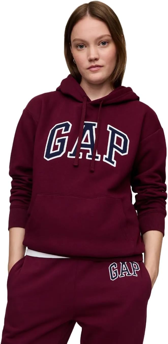 GAP Women's Logo Hoodie Hooded Pull-on Sweatshirt-16