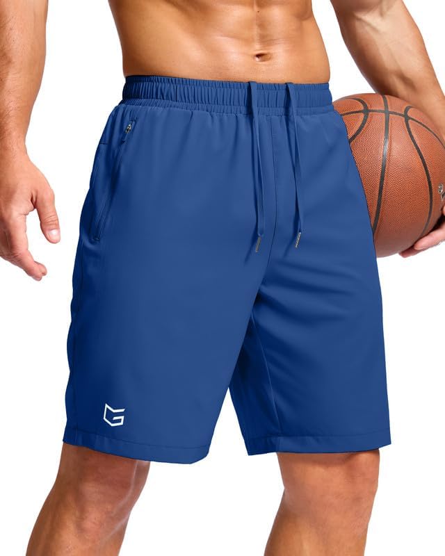 G Gradual Men's Athletic Running Shorts with Zipper Pockets Quick Dry 7"/ 5"/ 9" Workout Gym Shorts for Basketball Hiking-14