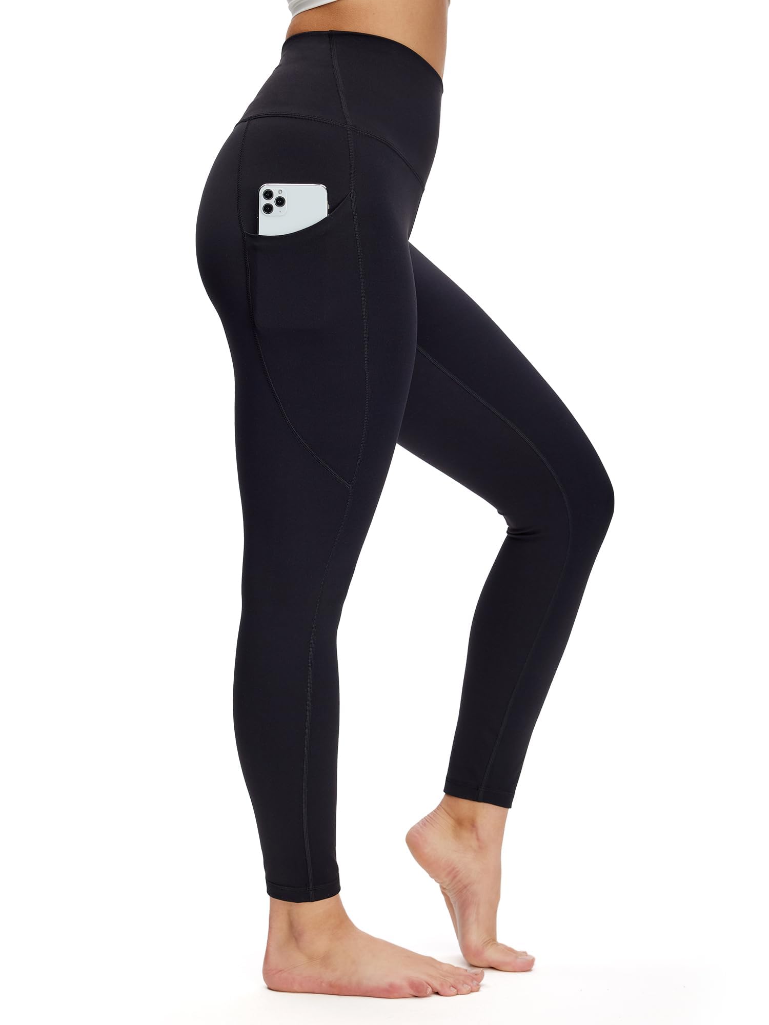 NANJI High Waisted Leggings with Pockets for Women - Buttery Soft, Stretch Yoga Pants, Squat Proof Casual Workout Leggings
