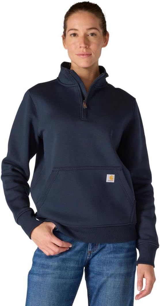 Carhartt Women's Relaxed Fit Midweight Quarter-Zip Mock-Neck Sweatshirt-38