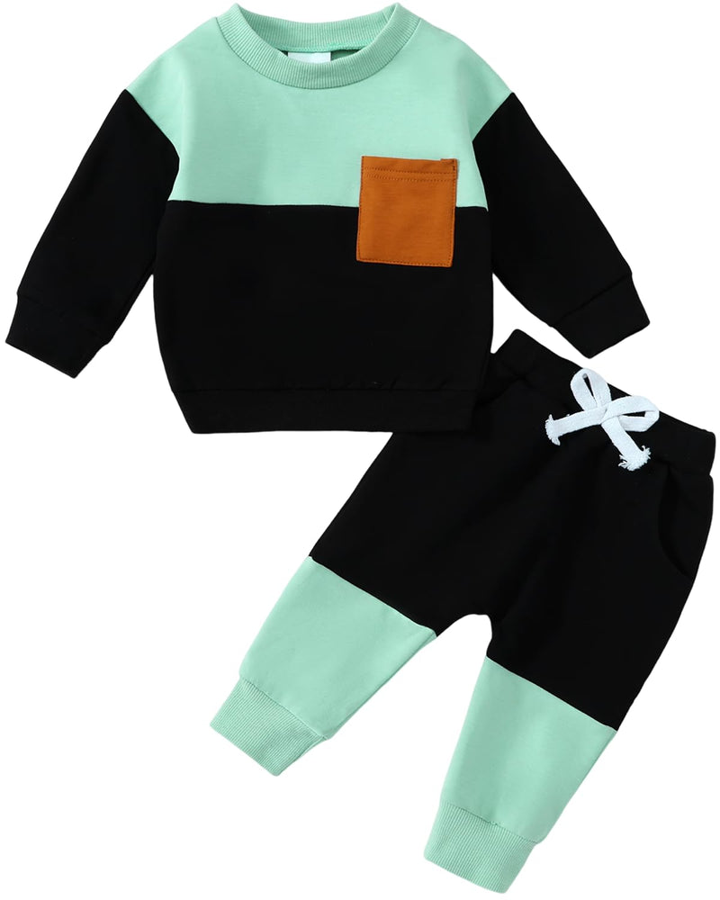 Yvowming Baby Boy Clothes Fall Clothes Truck Print Long Sleeve Pullover Tops + Pant Sets Toddler Winter Outfits-20