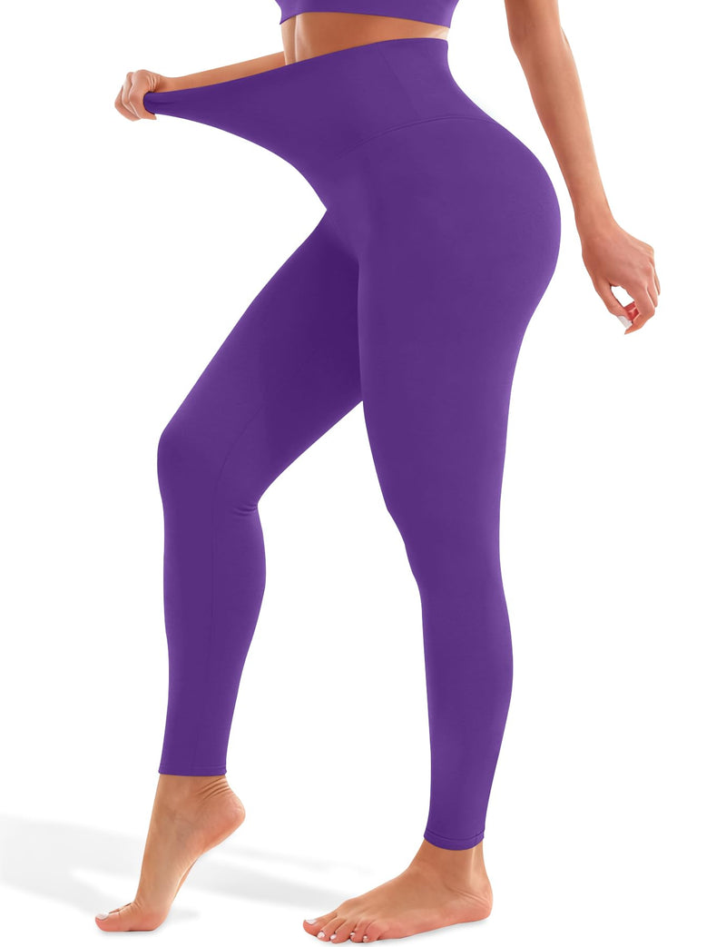 Blue Breath Leggings for Women - High Waisted Yoga Pants Tummy Control Full Length Buttery Soft for Workout Athletic