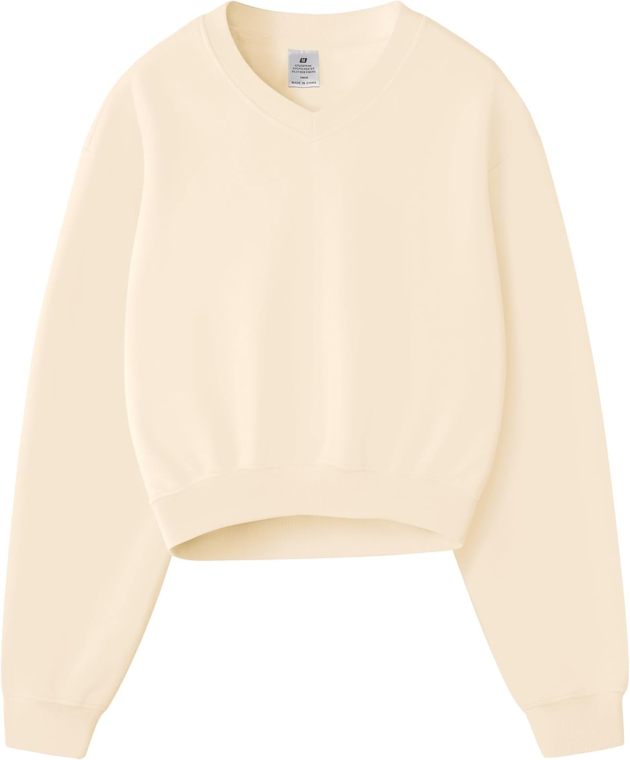 Hatant Sweatshirt for Women Acid Wash Athletic Hoodie Heritage Fleece V-neck Long Sleeve Hoodie Fleece Women Sweatshirt-67