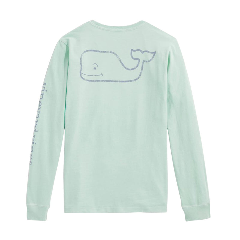 vineyard vines Boys Long Sleeve Vintage Whale Pocket T-Shirt