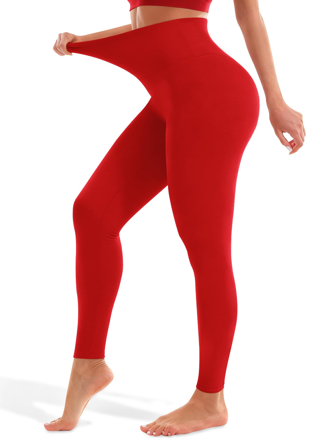 Blue Breath Leggings for Women - High Waisted Yoga Pants Tummy Control Full Length Buttery Soft for Workout Athletic