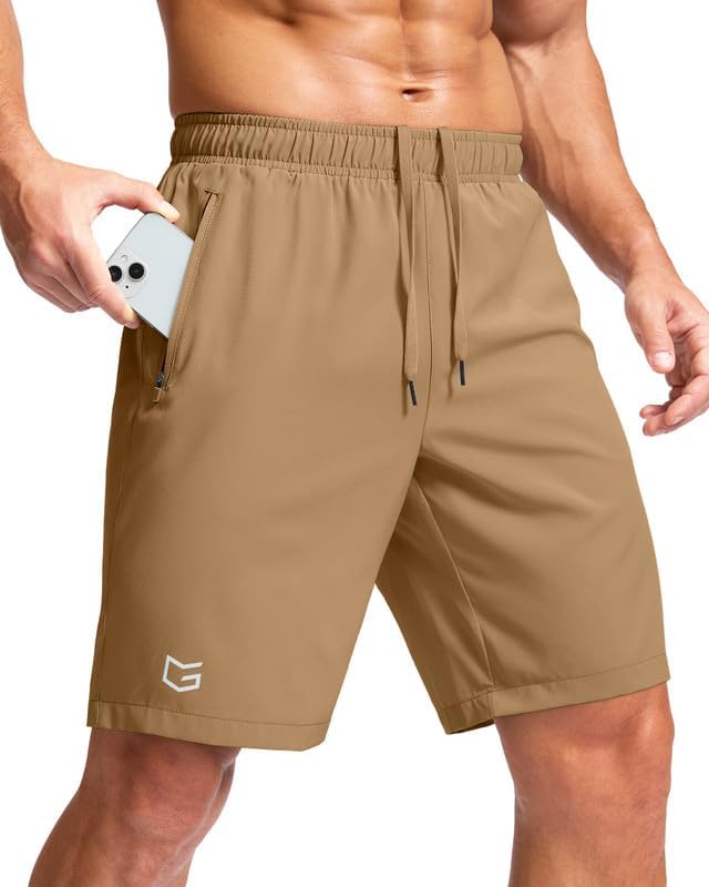 G Gradual Men's Athletic Running Shorts with Zipper Pockets Quick Dry 7"/ 5"/ 9" Workout Gym Shorts for Basketball Hiking-38