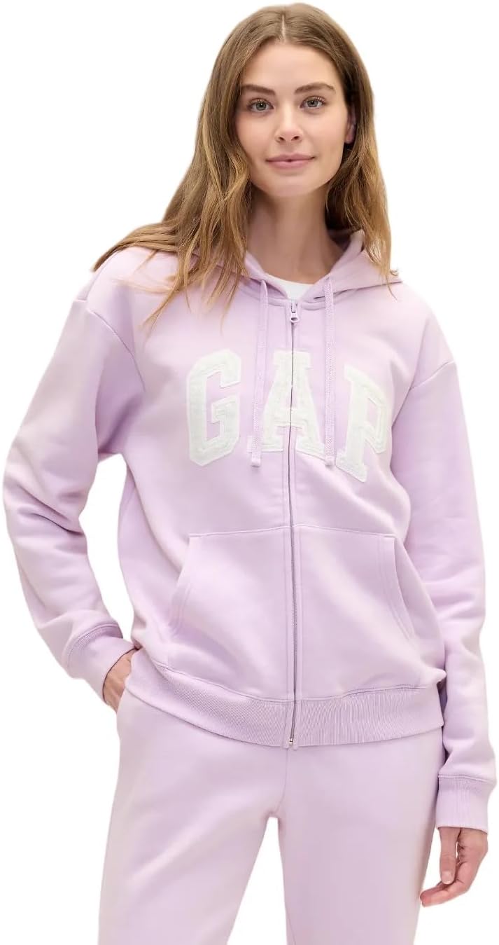 GAP womens Logo Hoodie Hooded Full Zip Sweatshirt-26