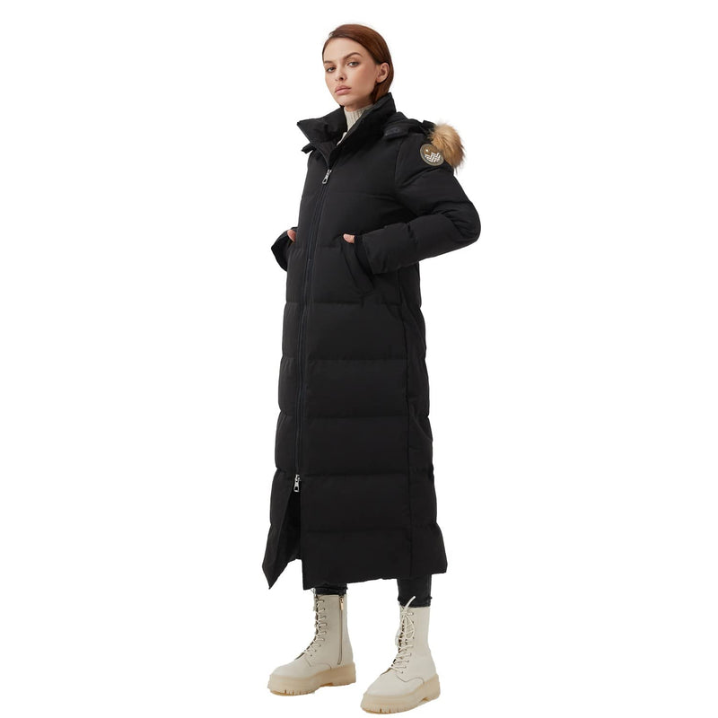 Fitouch Women's Waukee Long Down Coat Parka Jacket | 750+ Fill Power | Full-Length-17